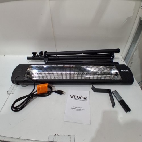 INDOOR/OUTDOOR 1500W INFRARED ELECTRIC SPACE HEATER WITH REMOTE - 34" - BLACK - (MODEL-T13-GR15VDL0 image 3