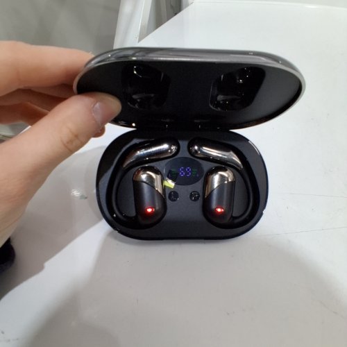 EAR MOUNTED WIRELESS HEADPHONES WITH TRANSLATE FUNCTION - BLACK/SILVER - (MODEL: YYK-Q16) image 2
