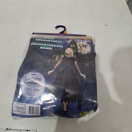 WOMEN'S HALLOWEEN DARK ENCHANTRESS COSTUME - MEDIUM (8-10) - BLACK / PURPLE (ITEM: 12936M) image 2