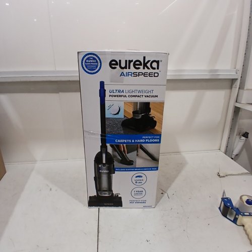 EUREKA AIRSPEED ULTRA-LIGHTWEIGHT COMPACT BAGLESS UPRIGHT VACUUM CLEANER - BLUE/BLACK (MODEL: NEU101C) image 8