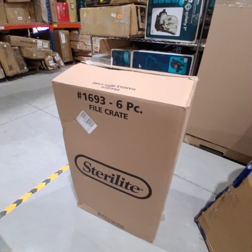6PK STERILITE FILE CRATE - 17.2" X 14.2" X 10.6" - BLACK - (MODEL: 1693) image 4