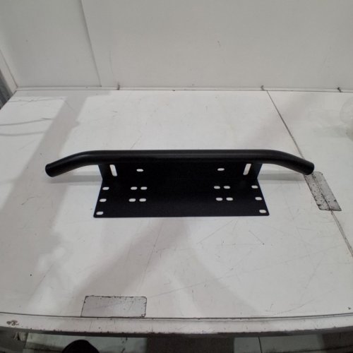 LED LIGHT BAR FRONT LICENSE PLATE MOUNTING BRACKET - UNIVERSAL FIT - 23.8" X 4.3" - MATTE BLACK image 2
