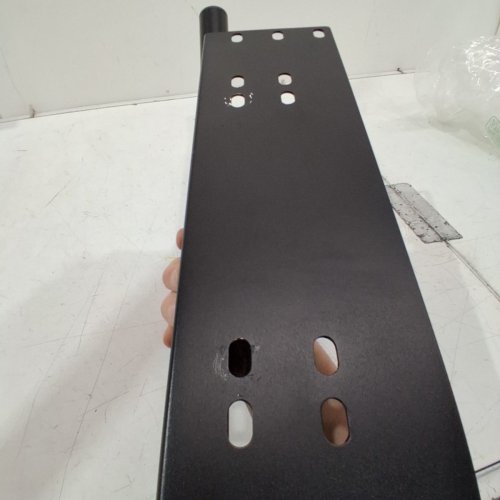 LED LIGHT BAR FRONT LICENSE PLATE MOUNTING BRACKET - UNIVERSAL FIT - 23.8" X 4.3" - MATTE BLACK image 3