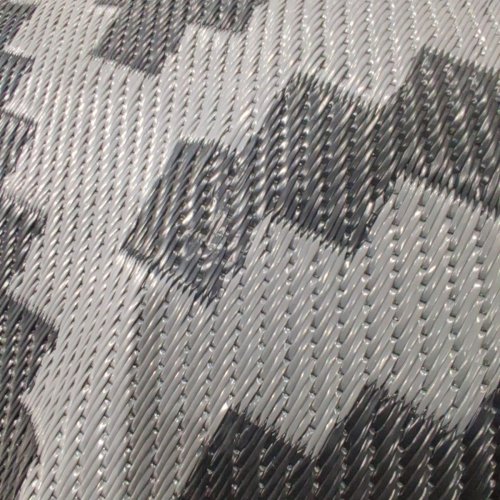 OUTDOOR LIGHT WEIGHT RUG - 12FT X 9FT - GRAY AND WHITE (STYLE: HY-CPB-209) image 3