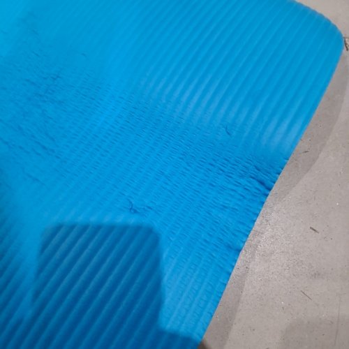 CAP BARBELL HIGH DENSITY EXERCISE YOGA MAT WITH STRAP - 1/2" X 24"X 68" - TEAL image 3