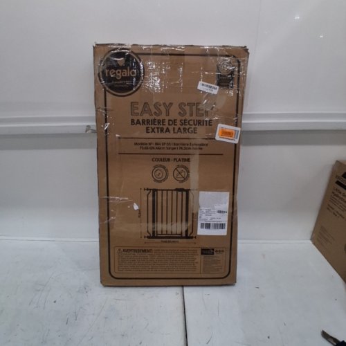 REGALO EASY STEP EXTRA WIDE BABY GATE - 29"- 49" X 30" - GREY (MODEL: 1164 EP DS) image 4