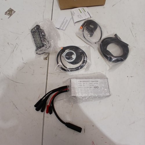 2PC LCD DISPLAY PANEL & BRUSHLESS MOTOR CONTROLLER FOR ELECTRIC BICYCLE LITHIUM BATTERY SYSTEMS - 48V - 22A - BLACK image 2