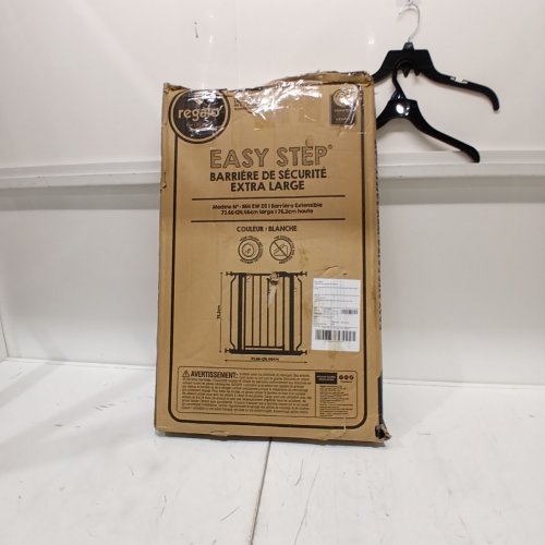 REGALO EASY STEP EXTRA WIDE BABY GATE - 30" X 29"-49" - WHITE (MODEL: 1164 EW DS) image 3