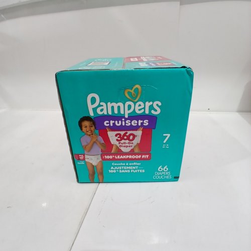 66PK PAMPERS CRUISERS 360° DIAPERS - SIZE 7 - MULTICOLOURED image 2