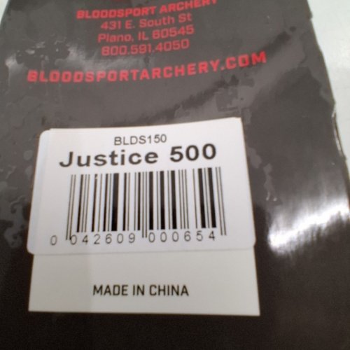 6PK BLOODSPORT JUSTICE 500 ARROW WITH BLOOD RING TECHNOLOGY (MODEL: BLDS150) image 4