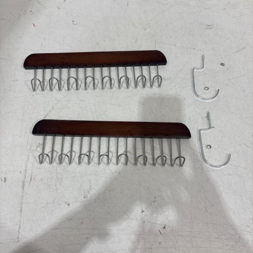 2PK BELT HANGER FOR CLOSET VERSATILE SPACE - 11" - BROWN image 2