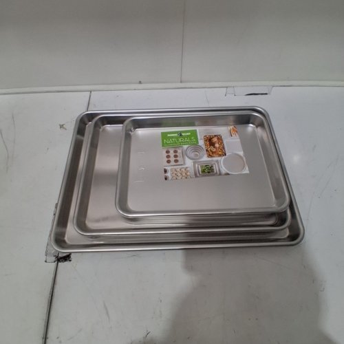 3PC NORDIC WARE BAKER'S DELIGHT COOKING PAN SET - 17" X 12"/15" X 10.5"/12" X 9" - ALUMINUM (MODEL: 43174) image 2