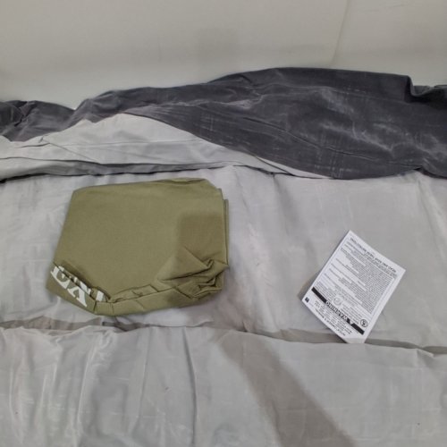 INTEX DURA-BEAM SERIES DELUXE COMFORT PLUSHFIBER-TECH INFLATABLE AIR MATTRESS WITH INTERNAL ELECTRIC PUMP - 22" - QUEEN - GREY (MODEL:AP619D/64417ED) image 4