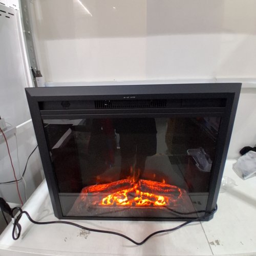DREAMFLAME WALL ELECTRIC FIREPLACE INSERT WITH REMOTE, REALISTIC LOG, CRACKLING SOUND AND MULTIPLE COLOR SETTINGS - 30" WIDE - BLACK (MODEL: EF28T) image 2