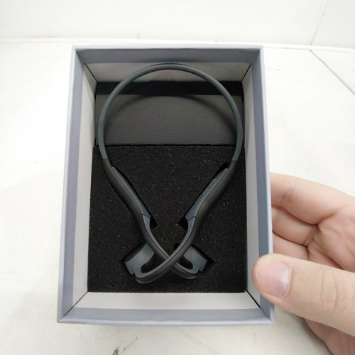 SANOTO BONE CONDUCTION WIRELESS OPEN EAR HEADPHONES IPX7 WATERPROOF - BLACK - (MODEL: ‎DG08) image 2