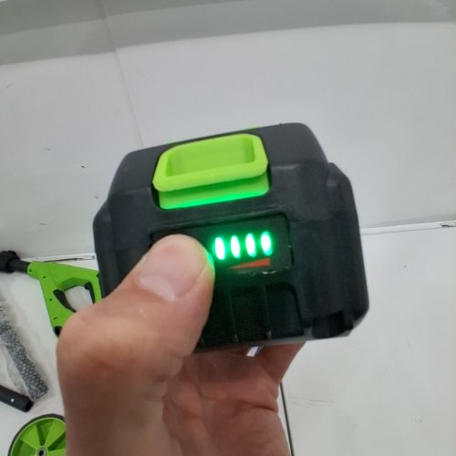 CORDLESS GRASS TRIMMER KIT WITH ACCESSORIES - 21 V - GREEN image 2
