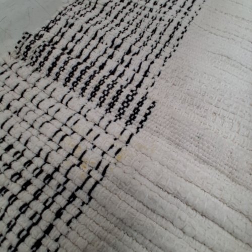 THRESHOLD CHENILLE BATH RUG - 24" X 36" - BLACK / IVORY image 4