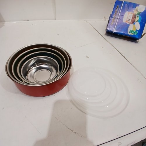 5PC FOOD STORAGE CONTAINERS, PROTECT FRESH BOX - 10CM TO 18CM - MULTI COLOR image 2
