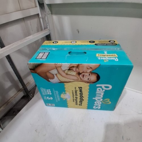 132PK PAMPERS SWADDLERS DIAPERS - SIZE 3 image 3