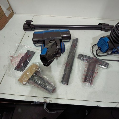 SHARK ROCKET PET ULTRA-LIGHT CORDED STICK & HANDHELD VACUUM CLEANER - BLUE & GREY (MODEL: HV300C V5) image 4