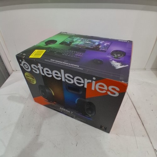STEELSERIES ARENA 7 ILLUMINATED 2.1 GAMING SPEAKERS, WITH 2.1 USB SURROUND SOUND, 2-WAY SPEAKER DESIGN, SUBWOOFER, REACTIVE RGB LIGHTING (MODEL: ‎61541) image 2