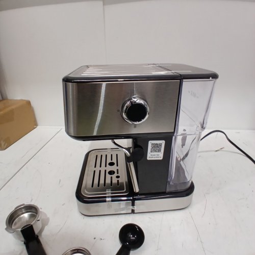 CHEFMAN EASY-BREW ESPRESSO MACHINE WITH ONE-TOUCH INTERFACE - 15 BAR - STAINLESS STEEL/BLACK (MODEL: RJ54-SS-15) image 6