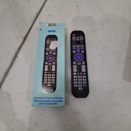 ONN. 6-DEVICE UNIVERSAL REMOTE CONTROL - COMPATIBLE WITH ALL MAJOR BRANDS - BLACK image 2