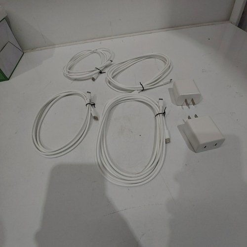 4PK CABEPOW FAST DUAL PORT USB-C BLOCK & CHARGING CABLES - 10FT/10FT/6FT/3FT - WHITE image 2