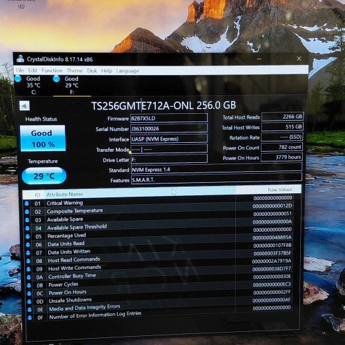 TRANSCEND NVME SSD - 256GB (MODEL: TS256GMTE712A-ONL) image 2