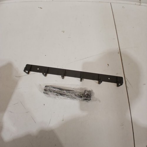 6-HOOK OVER THE DOOR COAT & TOWEL HANGER - BLACK image 3