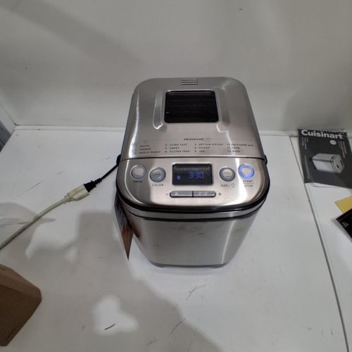 CUISINART COMPACT AUTOMATIC BREAD MAKER - MAKES 2LB LOAVES - BRUSHED STAINLESS (MODEL: CBK-110C) image 3