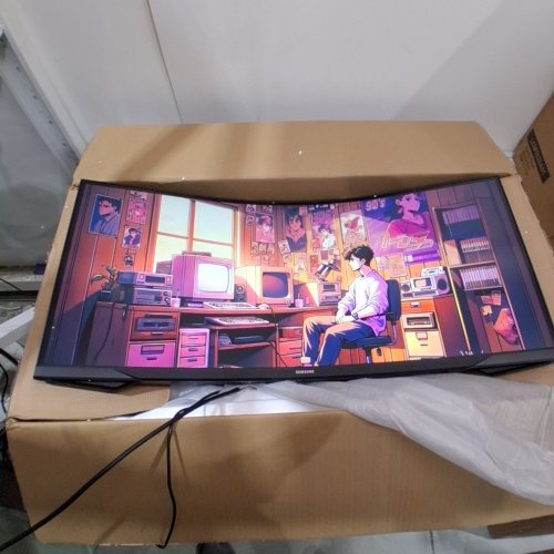 SAMSUNG 34" ODYSSEY G5 GAMING MONITOR - UWQHD 165HZ HDR AMD FREESYNC - BLACK (MODEL: LC34G55TWWNXZA) image 2