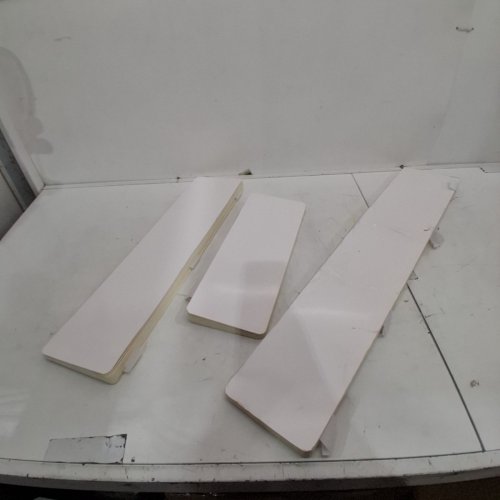 3PC FOLDABLE CARDBOARD CENTERPIECE DISPLAY - 23.5" /15.5"/31" - IVORY image 3