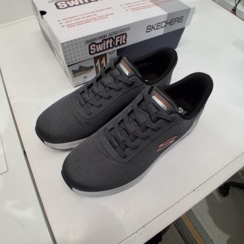 MEN'S SKECHERS ARCH COMFY 2.0 SLIP ON SNEAKERS - 11 - GREY (STYLE:1998911) image 2