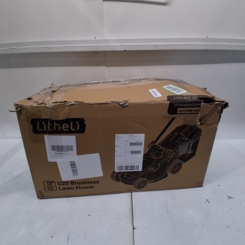 LITHELI CORDLESS BRUSHLESS LAWN MOWER - 20V, 13" - WHITE/BLACK - (MODEL: EGT010159) image 4