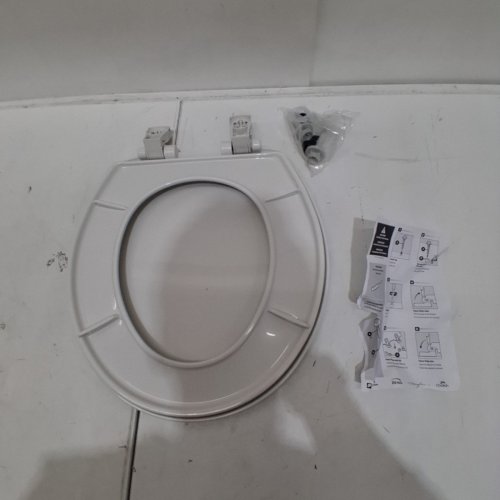 BEMIS ECONOMY PLASTIC TOILET SEAT - ROUND - WHITE (MODEL: 730SLEC 000) image 3