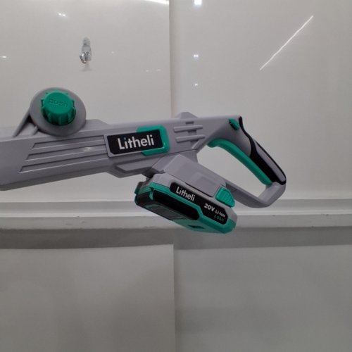LITHELI CORDLESS STRING TRIMMER - 12" - 20V - GREY (MODEL: E1-GTBC) image 2