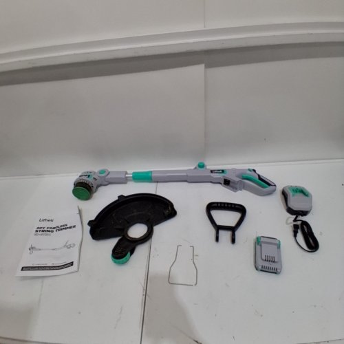 LITHELI CORDLESS STRING TRIMMER - 12" - 20V - GREY (MODEL: E1-GTBC) image 3