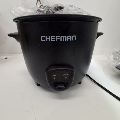 CHEFMAN ONE-TOUCH RICE COOKER - 10-CUP - BLACK (MODEL: RJ34-10C-M-V2-CA) image 2