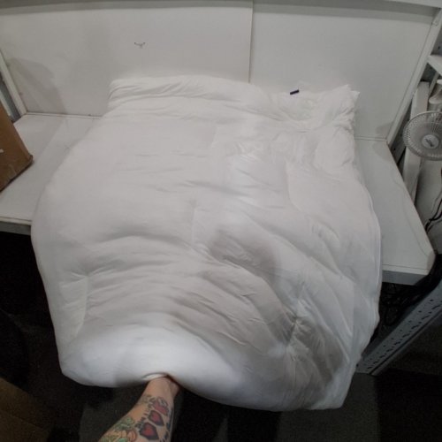 MELLOW MARSHMELLOW EXTRA FLUFFY DOUBLE-STUFFED DOWN ALTERNATIVE DUVET INSERT COMFORTER - KING/CALIFORNIA KING - WHITE image 2