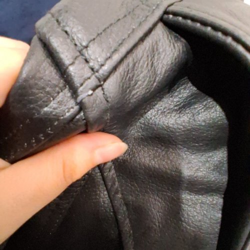 HWK LEATHER CAFE RACER JACKET - MEDIUM - BLACK image 5