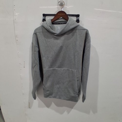 MEN'S ATHLETIC WORKS PULLOVER HOODIE - SMALL - GREY image 2