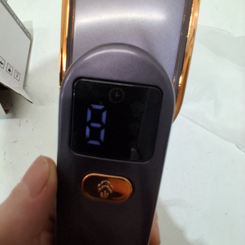 DIGITAL DISPLAY STEAM IRON -6.29" - 150 ML- PURPLE GREY AND COPPER (MODEL: FG-S12) image 2