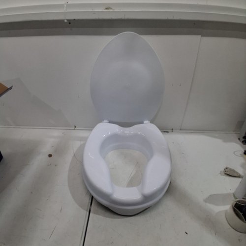 BIOS LIVING 2" RAISED TOILET SEAT WITH LID - WHITE (MODEL: 59056L) image 2