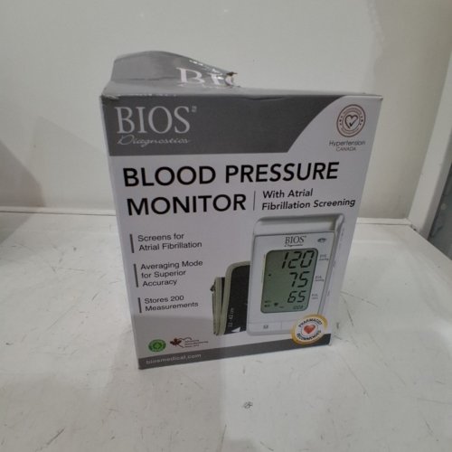 BIOS DIAGNOSTICS BLOOD PRESSURE MONITOR WITH ATRIAL FIBRILLATION SCREENING (MODEL: 3MS1-4Y) image 2