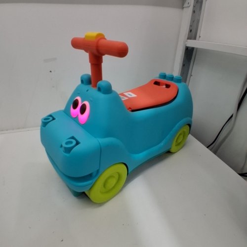 B. TOYS LOCBLOC HIPPO RIDE-ON WITH 26 BUILDING BLOCKS - BLUE (MODEL:BX2312Z) image 3