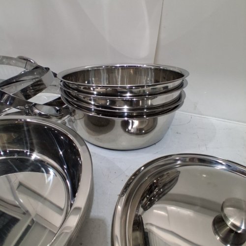 8PC CHAFING DISH BUFFET SET WITH ACCESSORIES - 5QT - STAINLESS STEEL - METAL/SILVER (MODEL: B0DY4KF7D3) image 6