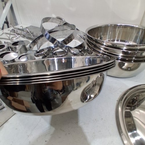 8PC CHAFING DISH BUFFET SET WITH ACCESSORIES - 5QT - STAINLESS STEEL - METAL/SILVER (MODEL: B0DY4KF7D3) image 7