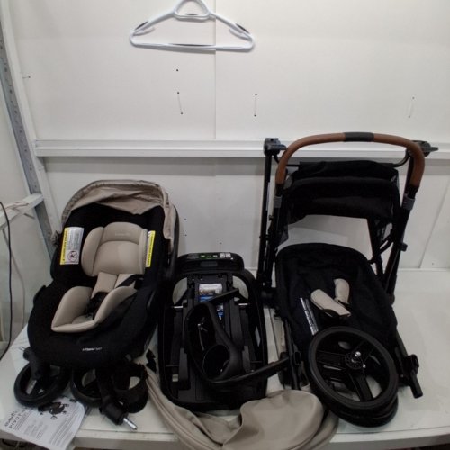MAXI-COSI NEW GENERATION ZELIA LUXE 5-IN-1 MODULAR TRAVEL SYSTEM, CARRIAGE MODE, REVERSIBLE TODDLER SEAT, MICO INFANT CAR SEAT - HOPE TAN (MODEL: 01363CGYQ) image 3