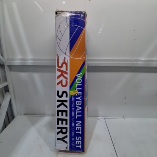 SKEERY OUTDOOR HEAVY DUTY VOLLEYBALL NET WITH BALL AND PUMP - 3FT X 32FT - BLACK/WHITE (MODEL: ‎SKR-US-GB) image 6